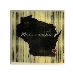 Milwaukee Striped Heart