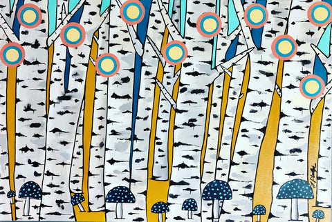 Birch Forest Canvas-SOLD